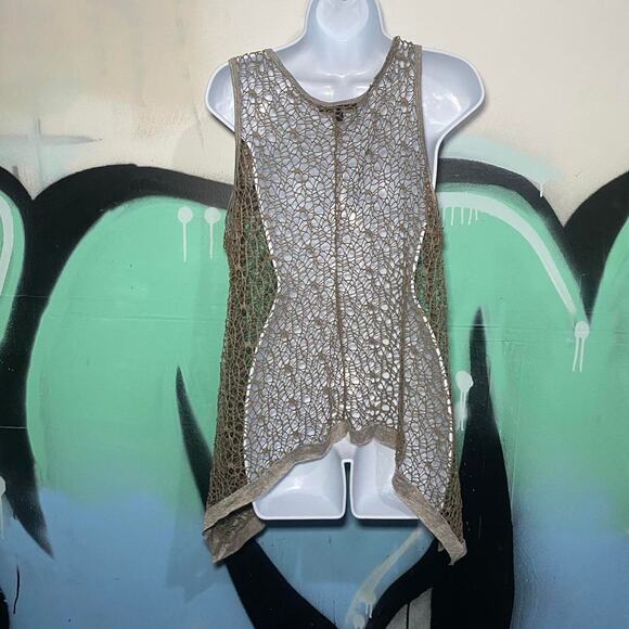 Vintage Crochet Asymmetrical Tank Top - Picture 3 of 4